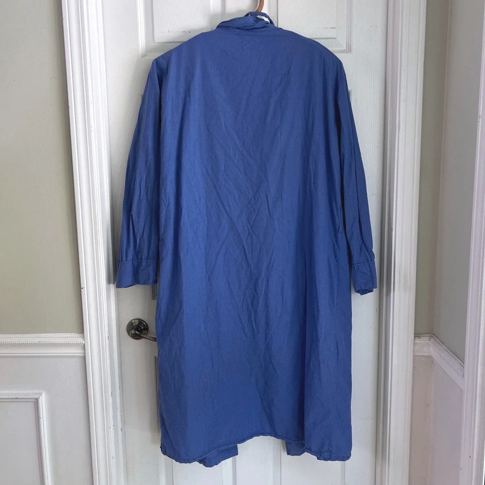 Polo Ralph Lauren Robe L/XL Mens Cotton Blue Pony Logo Loungewear Bathrobe